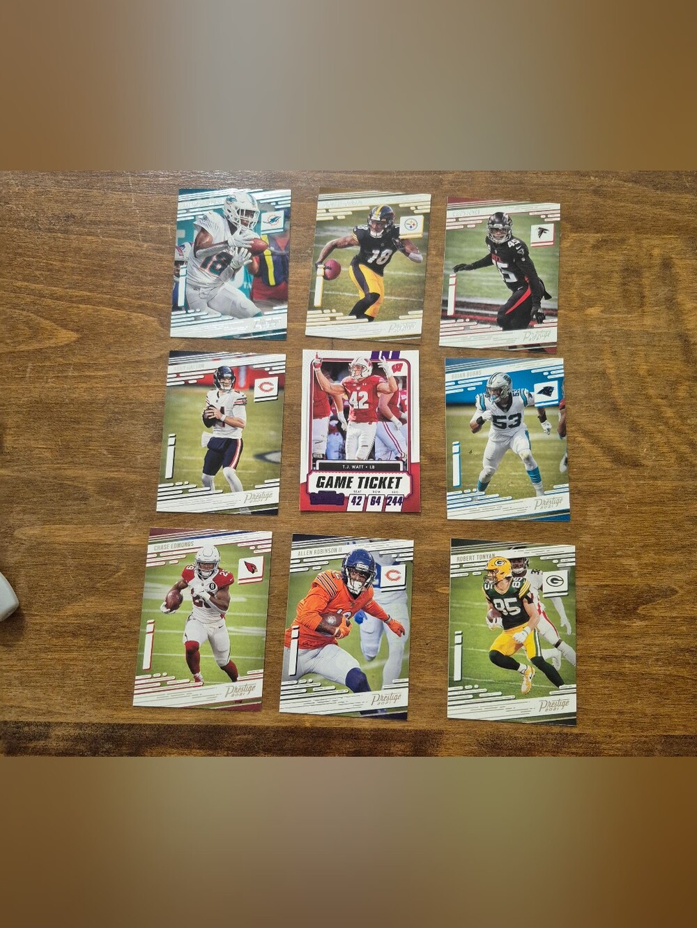 Panini NFL Player Card Collection - Green, Blue, Red, Orange, Black